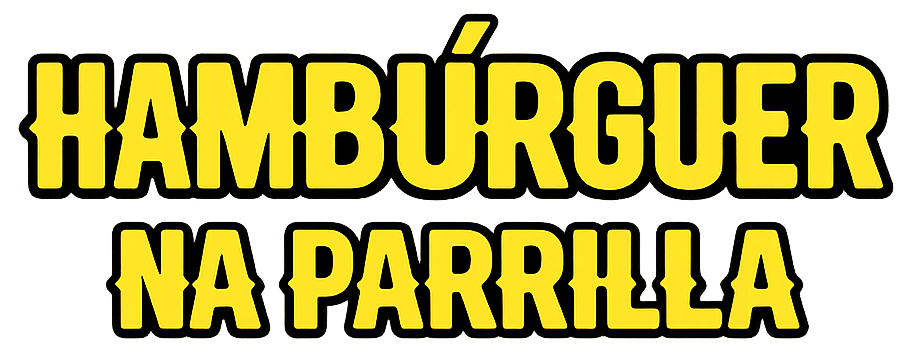 Logo Hambúrguer na Parrilla — parceiro do Brasa & Beats